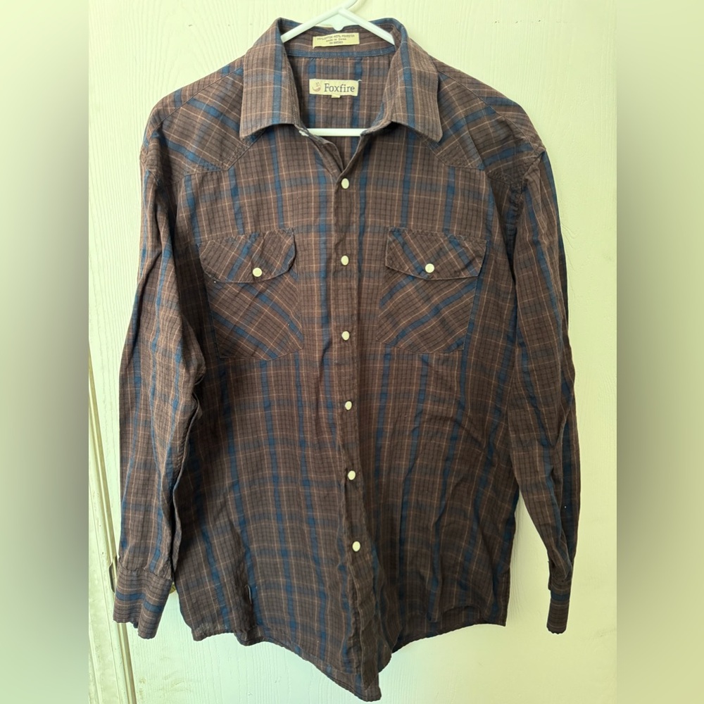 Foxfire Men’s button shirt- size large
